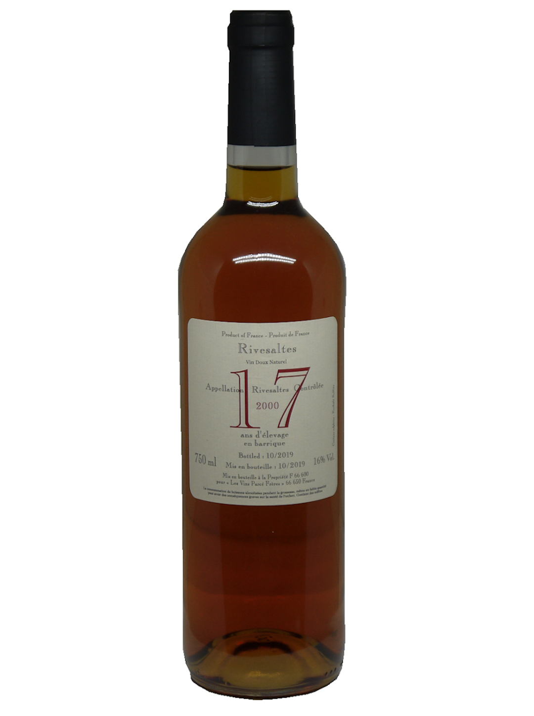 Parcé Frères Rivesaltes Ambré 17 Jahre 2000