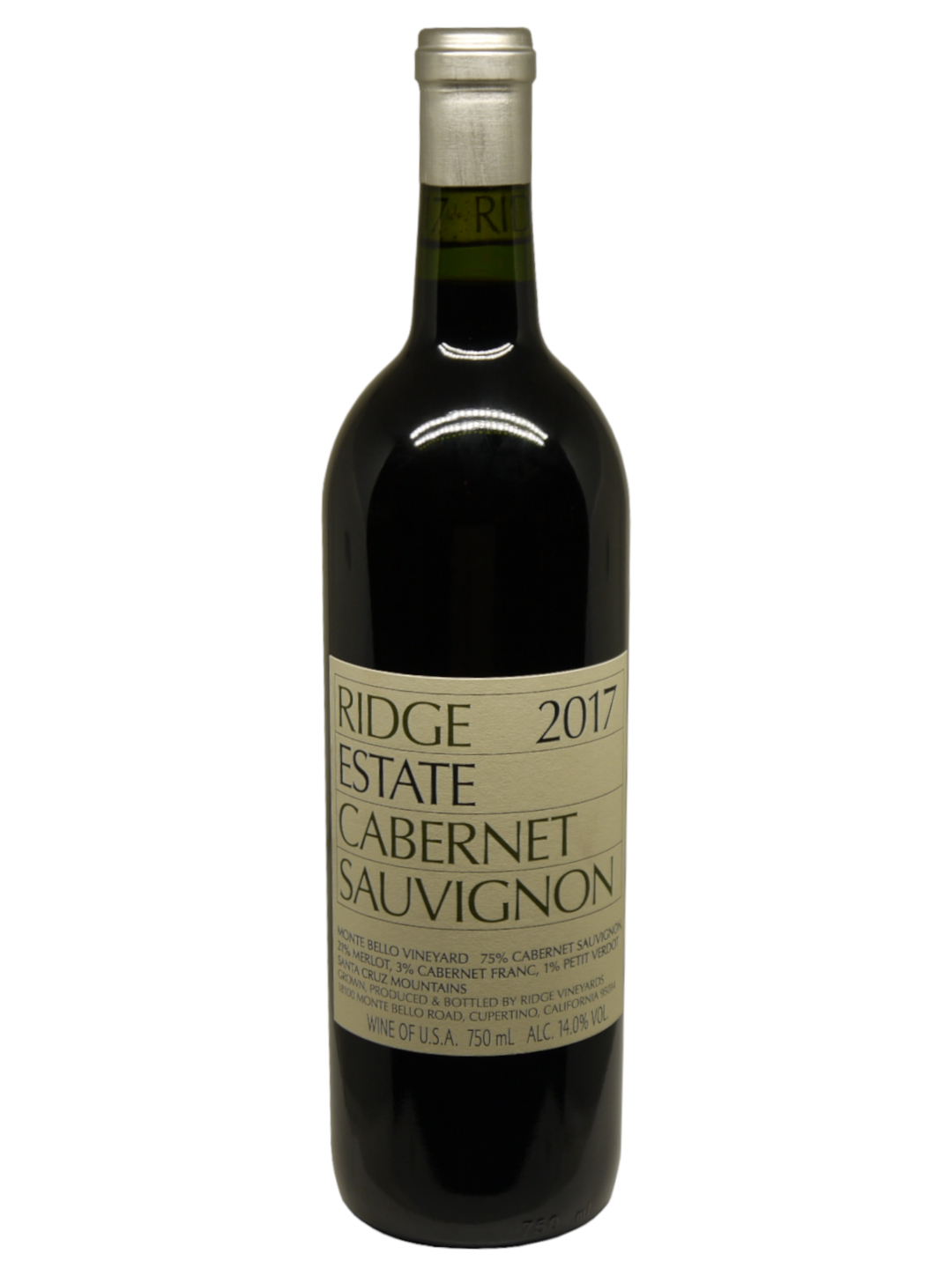 Ridge Estate Cabernet Sauvignon Santa Cruz Mountains