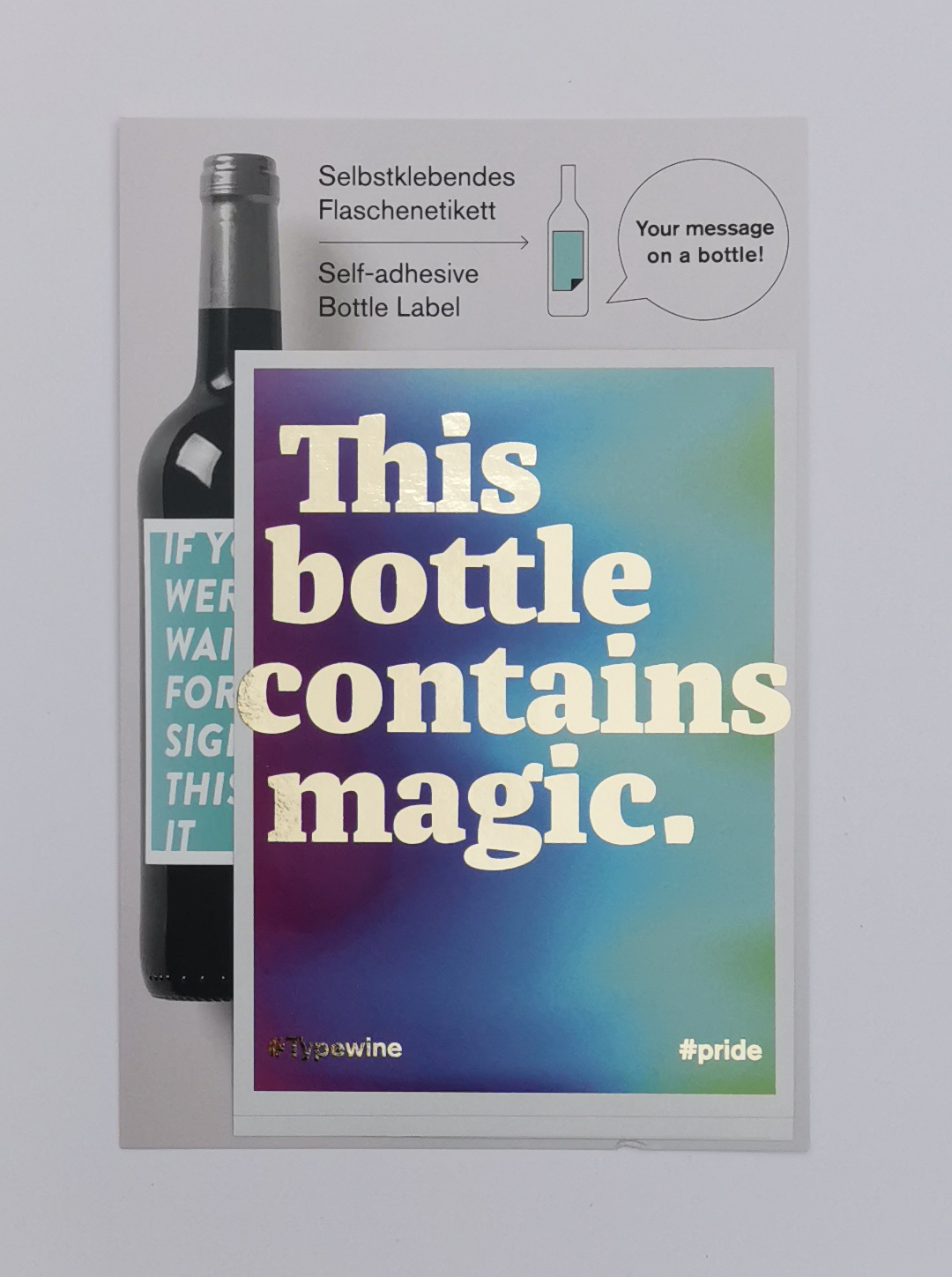 Typewine "Magic" Weinetikett